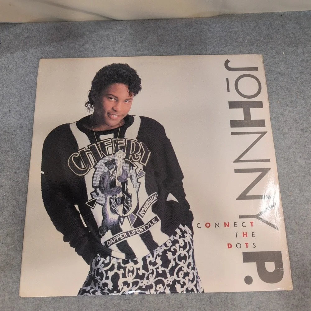 Johnny P. Connect the Dots Vinyl LP 1989 Columbia Records C 45010 Promo Gold Sta - Picture 1 of 7